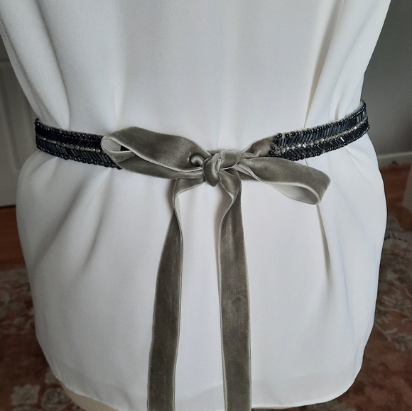 J Crew embroidered ribbon belt sash - Picture 3 of 5